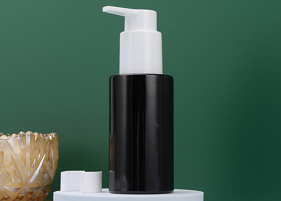 A loção plástica de PETG engarrafa a garrafa BPA do ANIMAL DE ESTIMAÇÃO do preto 100ml SEM CHUMBO
