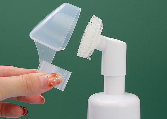 garrafa facial da espuma da lavagem de 120ml 150ml com escova do silicone
