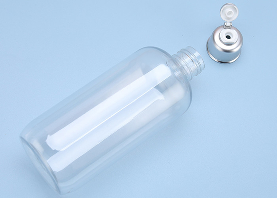 OD transparente 22mm Flip Cap Plastic Lotion Bottles 280ml 300ml