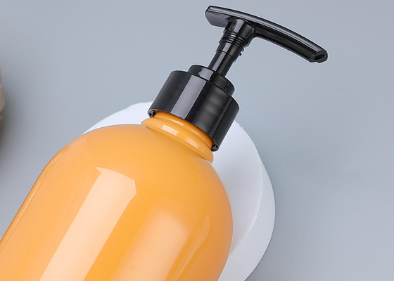 o distribuidor plástico da bomba do champô alaranjado de 25mm engarrafa 900ml