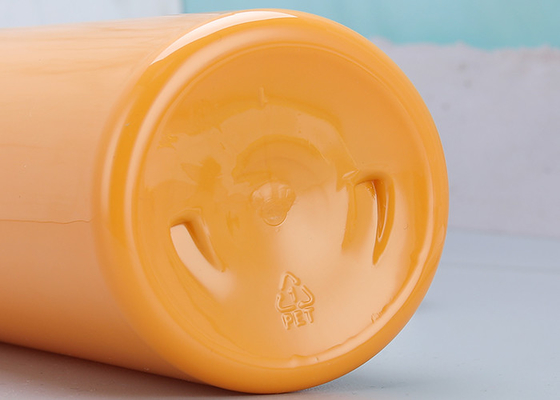 o distribuidor plástico da bomba do champô alaranjado de 25mm engarrafa 900ml
