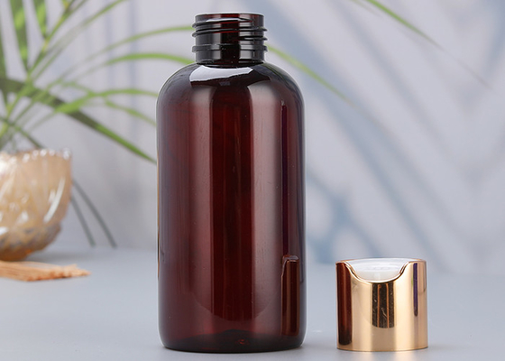 Garrafa plástica do círculo da onça Boston do ANIMAL DE ESTIMAÇÃO 16 de 120ML Matte Black Lotion Bottles