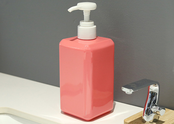 400ml garrafa cosmética do quadrado PETG com os bens recicláveis da bomba