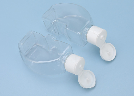 Garrafa plástica da parte superior do dobro do OEM com tampão de parafuso 120ml reciclável