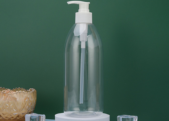 fechamento 550ml abaixo do ANIMAL DE ESTIMAÇÃO Amber Plastic Shampoo Bottles da bomba 72*176mm
