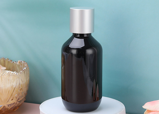 garrafas vazias da loção do plástico do champô 120ml com o tampão de parafuso de alumínio