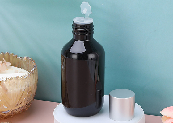garrafas vazias da loção do plástico do champô 120ml com o tampão de parafuso de alumínio