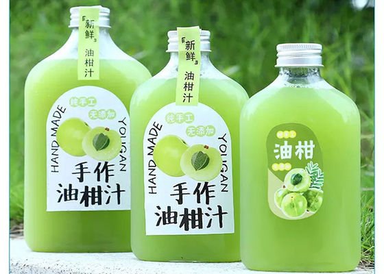 O chá do leite da prova do escapamento engarrafa 350ml 250ml Juice Bottles plástico
