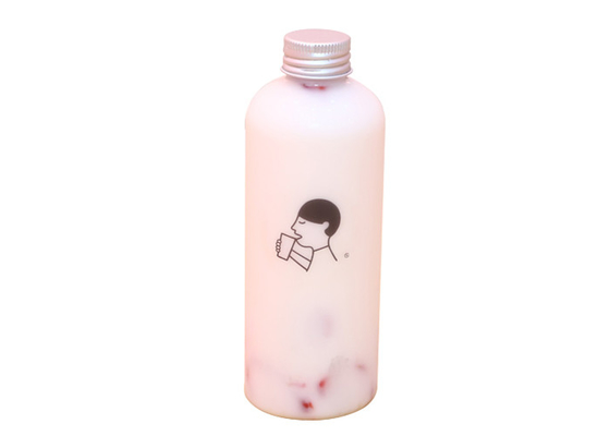 240ml Juice Containers Aluminum Cover plástico claro cônico