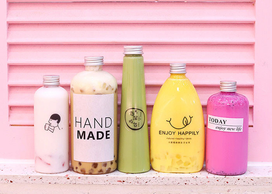 ODM descartável das tampas de 500ml Juice Clear Plastic Bottles With