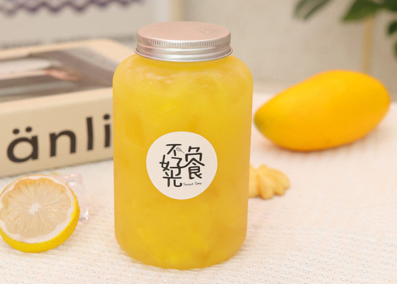 Juice Bottles For Milk Tea reusável plástico 350ML 500ML