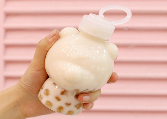 Puxe Ring Cover Milk Tea Bottles 400ml Juice Bottles Squeezable