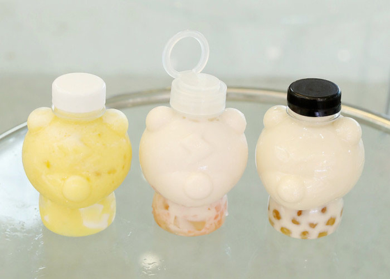 Puxe Ring Cover Milk Tea Bottles 400ml Juice Bottles Squeezable