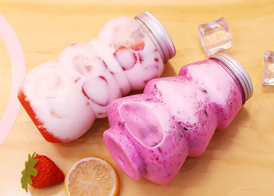 Os tampões livres de 100% BPA 12 onças Juice Milk Tea Bottles With racham resistente