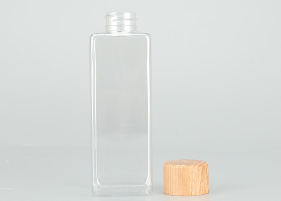 Garrafas superiores do parafuso 200ml plástico Leakproof com tampas de bambu