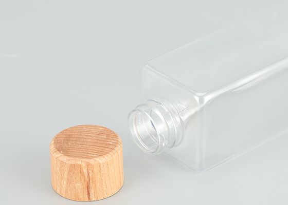 Garrafas superiores do parafuso 200ml plástico Leakproof com tampas de bambu