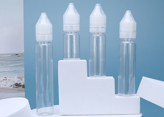garrafas líquidas plásticas de 10ml 30ml Vape E com tampa sem perigo para as crianças
