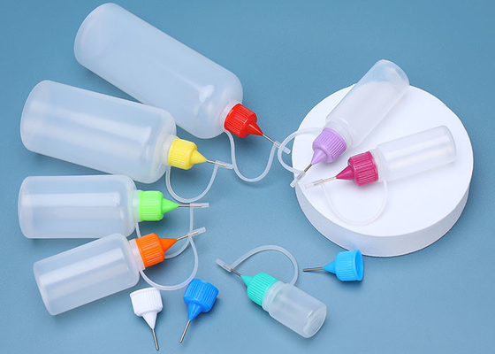 garrafas Squeezable plásticas com os tampões da ponta da agulha para E-líquidos, todas as garrafas do conta-gotas do PE 20ml dos líquidos