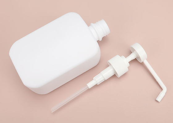 Garrafa recarregável branca do Sanitizer da mão com bocal longo