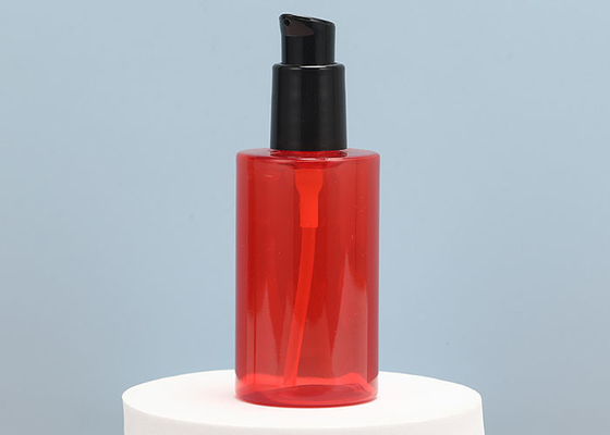 garrafas plásticas vazias vermelhas da bomba de 60ml 150ml para champôs distribuidores das loções