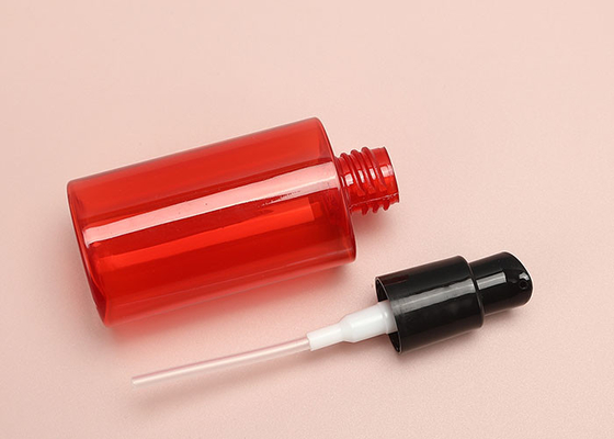 garrafas plásticas vazias vermelhas da bomba de 60ml 150ml para champôs distribuidores das loções