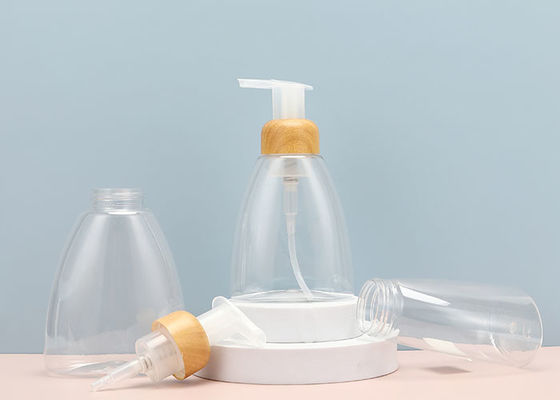 Botão de distribuição de espuma PET recipiente recarregável branco concebido para distribuição de detergente e líquidos de limpeza de sabão de espuma