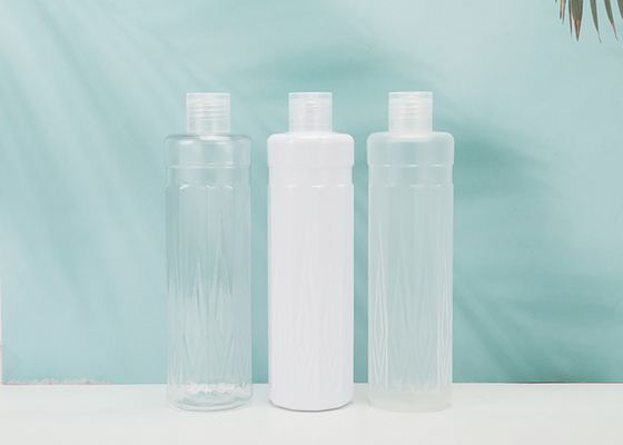 Garrafa do ANIMAL DE ESTIMAÇÃO de Flip Top Cap 300ml com parte superior do parafuso para o champô cosmético da loção