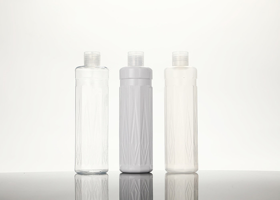 Garrafa do ANIMAL DE ESTIMAÇÃO de Flip Top Cap 300ml com parte superior do parafuso para o champô cosmético da loção