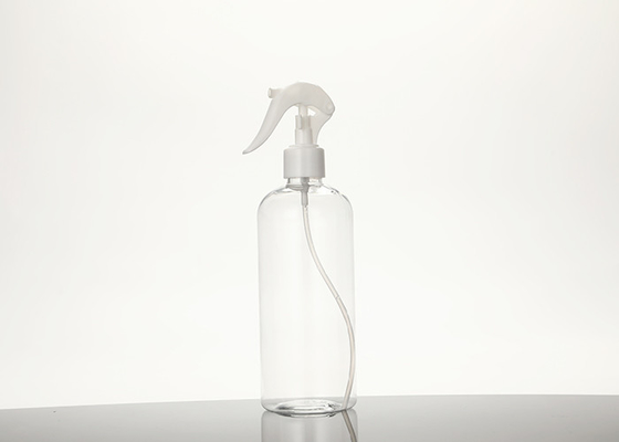 Garrafa plástica clara branca 500ml 1000ml do pulverizador do disparador do aperto do ANIMAL DE ESTIMAÇÃO