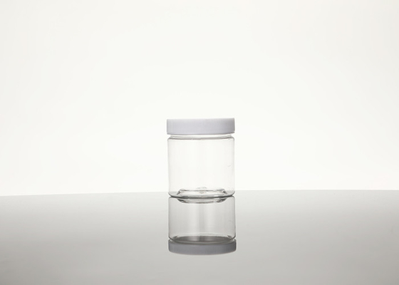 frasco plástico do círculo recarregável vazio do espaço livre 100ml com as tampas e as etiquetas BPA livres