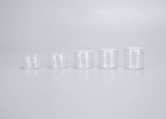 recipiente de amostra cosmético de 5g 30g com círculo plástico da tampa do tampão de parafuso
