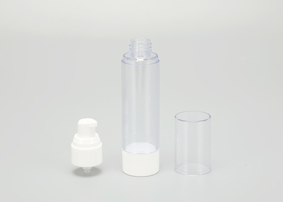 da garrafa plástica branca da bomba de 15ml 30ml 50ml forlotion recarregável
