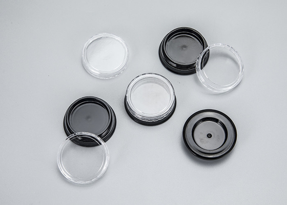 5 ml 10 ml 15 ml 30 ml 50 ml Repetível de enchimento do recipiente de cuidados com a pele plástico redondo frasco cosmético