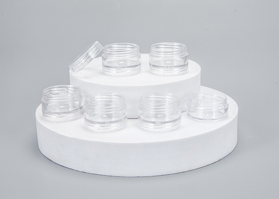 5 ml 10 ml 15 ml 30 ml 50 ml Repetível de enchimento do recipiente de cuidados com a pele plástico redondo frasco cosmético