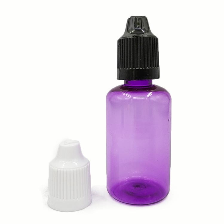 Garrafas de 30 ml de plástico para gotículas de líquido para olhos compressáveis Garrafas de gotículas com tampas anti-fugas de plástico