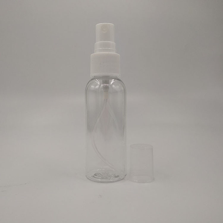 100 ml 120 ml 200 ml Garrafa de cosméticos transparente de fundo pesado Garrafa de PET de peso pesado Spray Dropper Garrafa de plástico PET