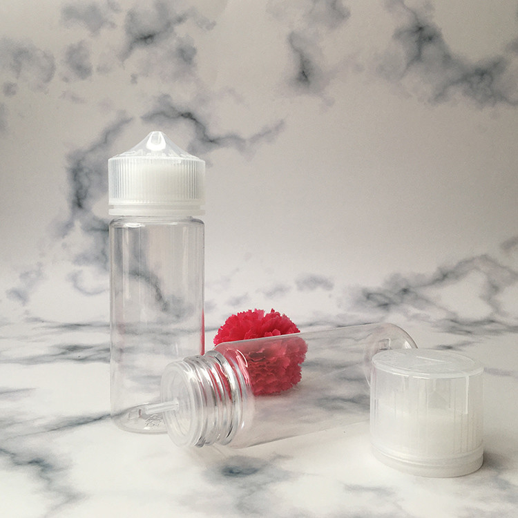 E Botelha de PET redonda líquida Variety Pack Neck à prova de crianças Transparente 10 ml - 100 ml Tamanho
