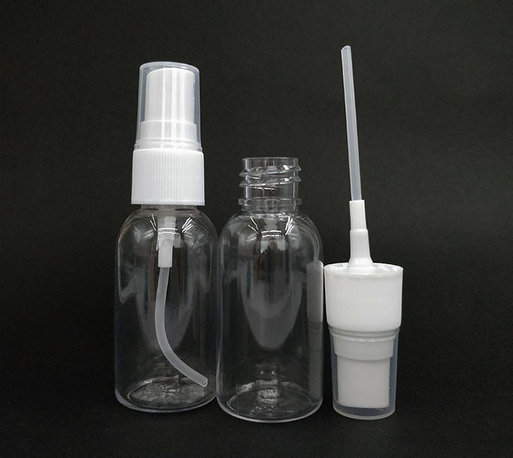 30ml 50ml 60ml 80ml 100ml 120ml 150ml 200ml 250ml 300ml 360ml Botão redondo de spray de névoa de plástico PET