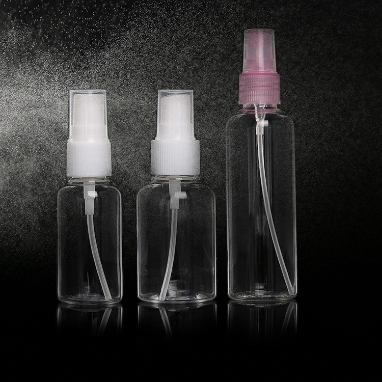 Botão de spray plástico PET liso para uso diário com cor transparente e design clássico