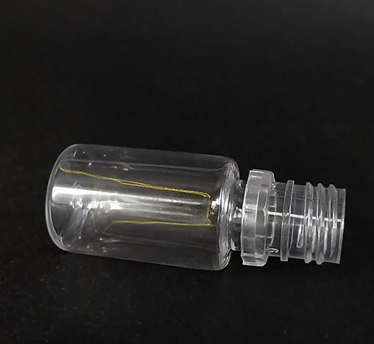 Garrafas de líquido redondas e à prova de crianças com impressão personalizada embalagens transparentes com tampa de parafuso em várias capacidades