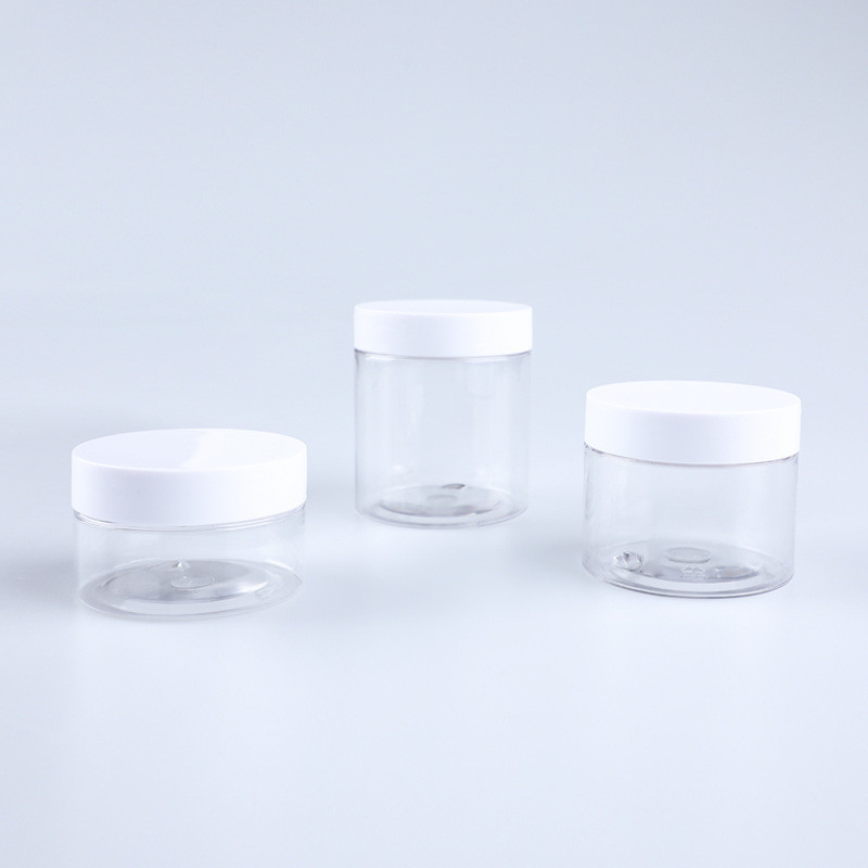 Portagem 8oz 100ML 200ML 250ML 500ML Custom Vazio Boca Larga Luxo plástico PE Cosmético Corpo Jarras de manteiga