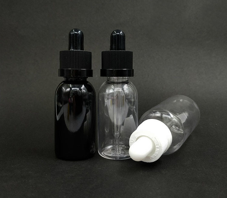 Embalagem de suco de limão PET à prova de crianças, tampa de parafuso redonda E frasco de líquido para embalagem de suco de limão com serigrafia