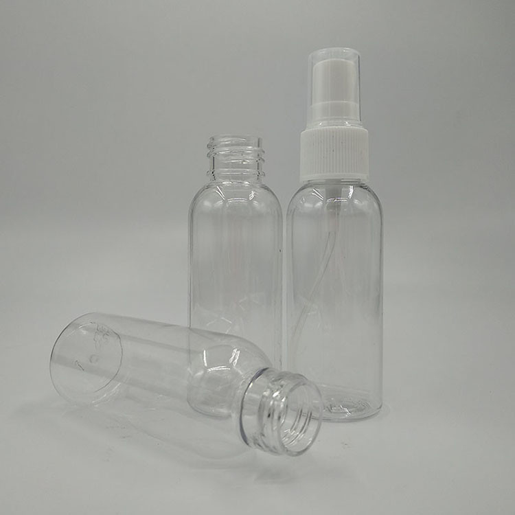 Botelha redonda de PET de plástico 10 ml 15 ml 30 ml 50 ml 60 m 70 ml 100 ml 200 ml 500 ml Capacidade