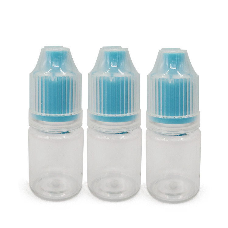 Garrafa líquida de 18 mm de tamanho E com tampa de parafuso PET resistente a produtos químicos