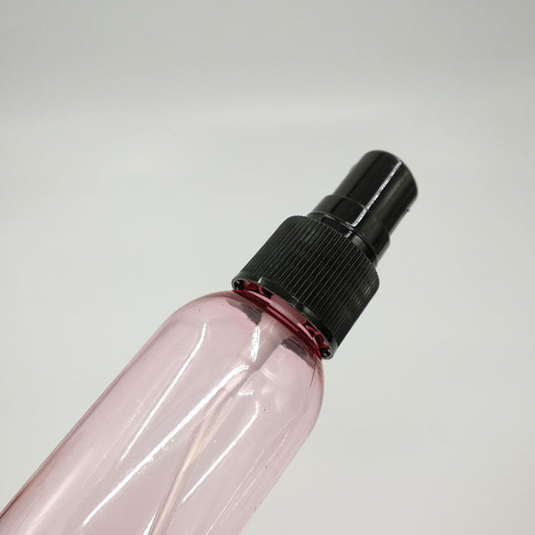 Round PET Spray Bottle Smooth Surface Durable Transparent Body Ideal for Liquid Storage Sprays and Cosmetic Applications