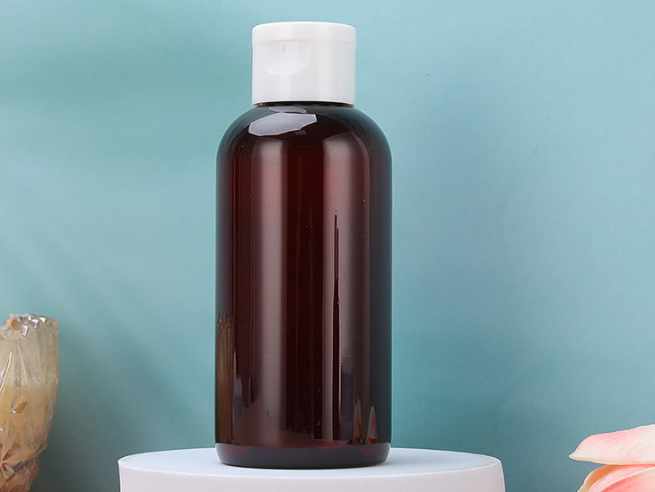 Garrafas ambarinas do ANIMAL DE ESTIMAÇÃO do PE CRU NOVO de 100% com Flip Top Cap For Toner