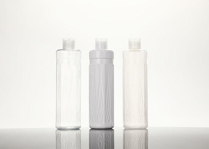 Garrafa do ANIMAL DE ESTIMAÇÃO de Flip Top Cap 300ml com parte superior do parafuso para o champô cosmético da loção
