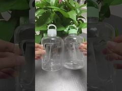 Garrafa de suco de plástico de 500ml com alça, recipientes de armazenamento para suco, chá com leite, recarregáveis, para bebidas de plástico