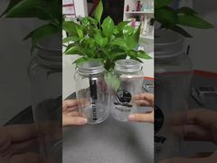 Garrafa de plástico PET de qualidade alimentar Suco Leite Bebidas Garrafa vazia com tampa