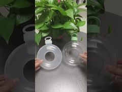 Garrafas de plástico em forma de donut para chá com leite, suco e bebidas, recipiente para beber